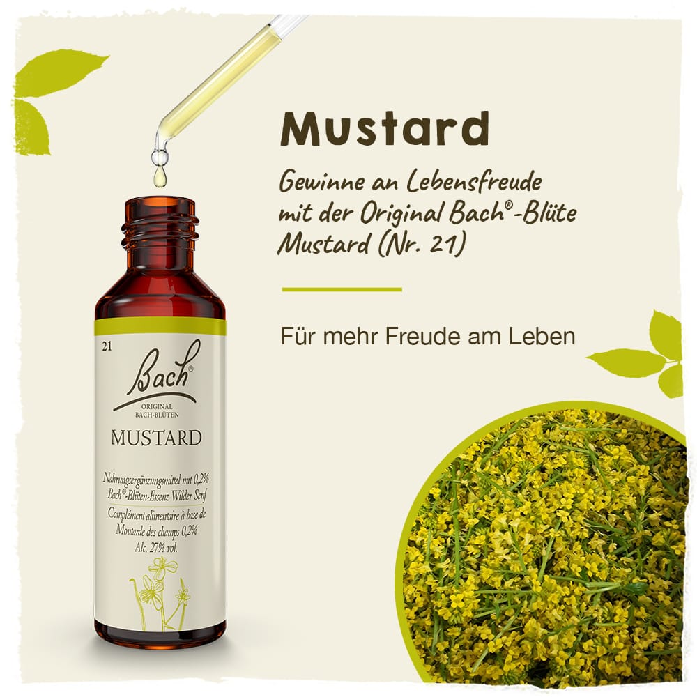 Bach Flower Remedy 20ml Original Bach® Flower Dropper Mustard