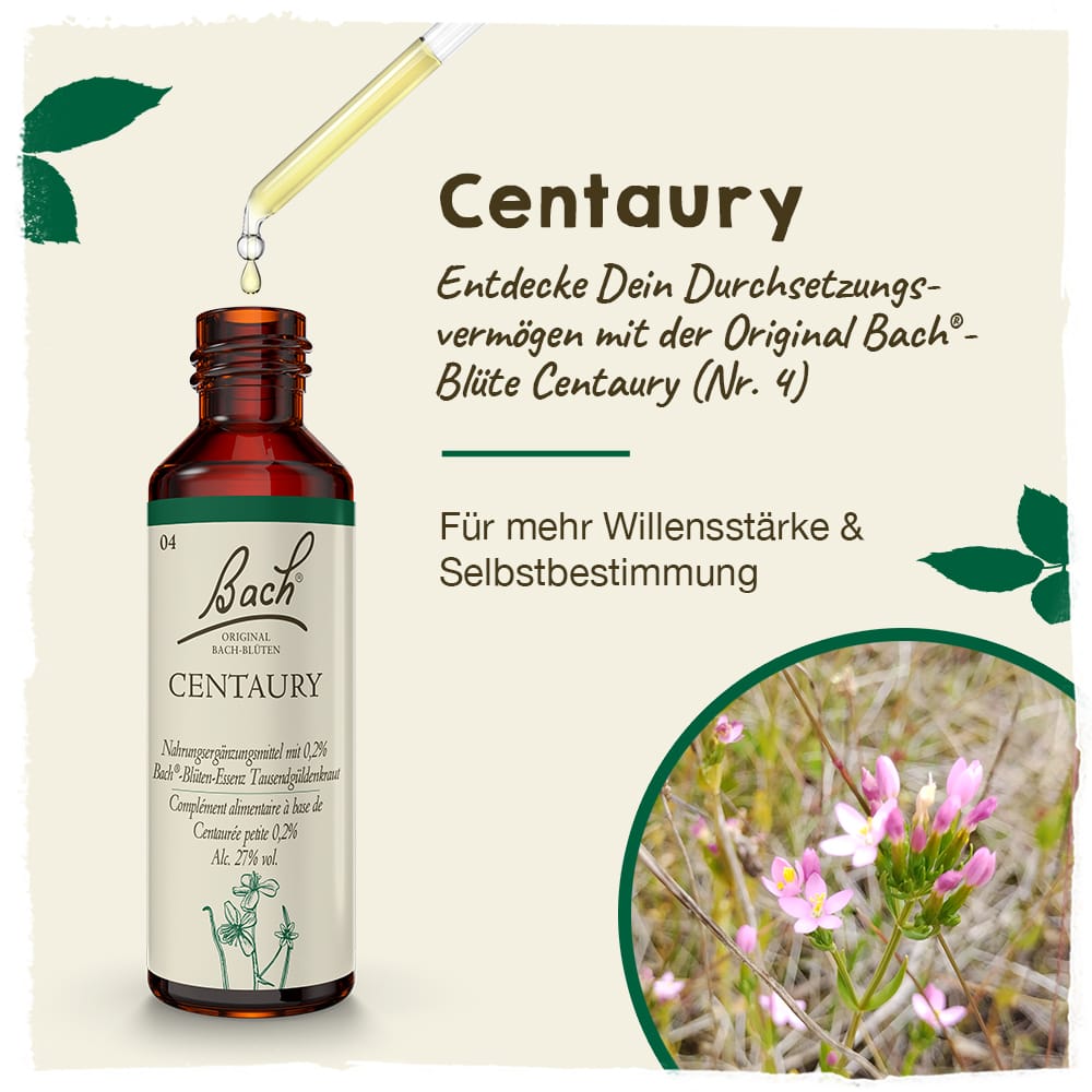 Bach Flower Remedy 20ml Original Bach® Flower Dropper Centaury