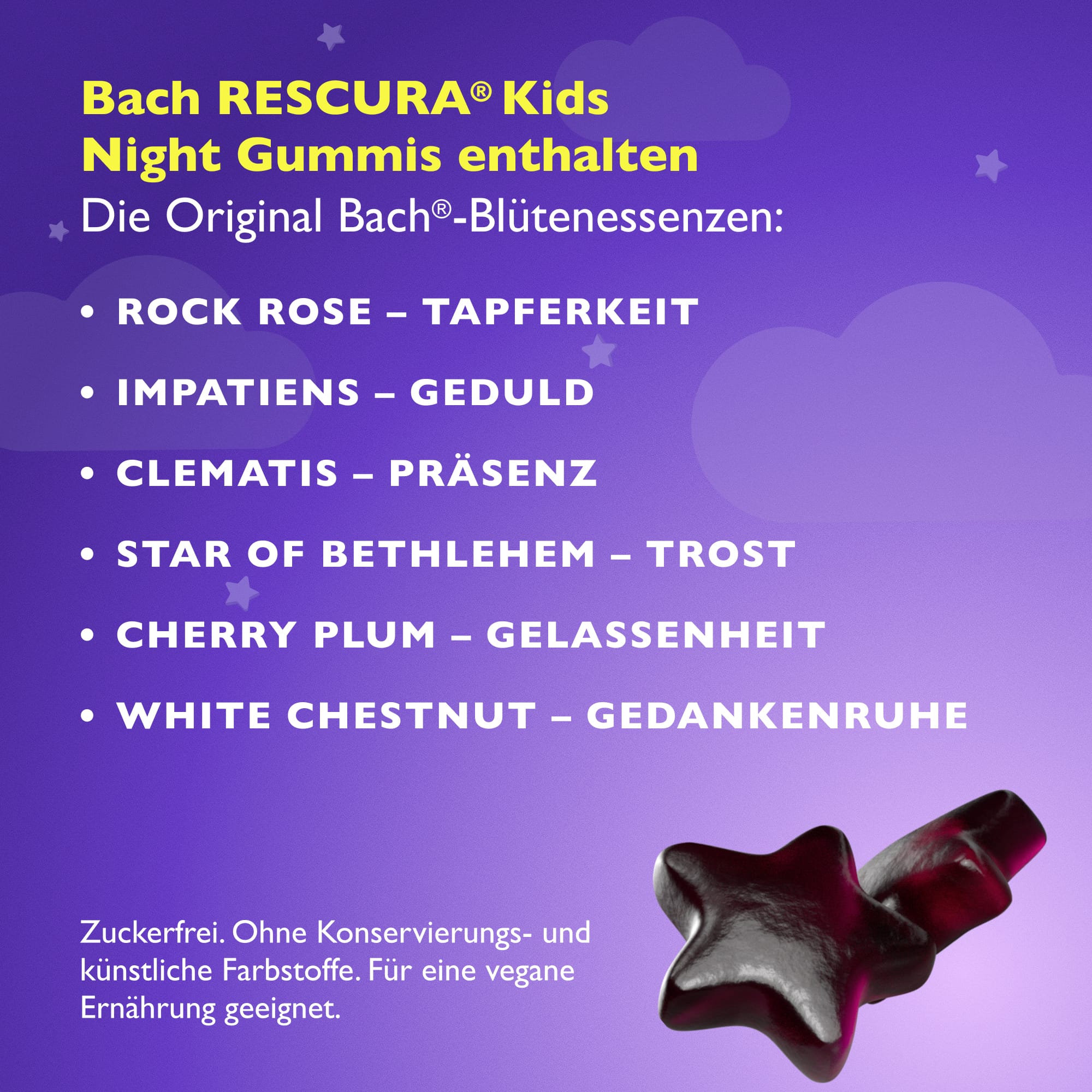 Rescue Remedy 30 Gummis Bach RESCURA® Kids Gute Nacht Gummis