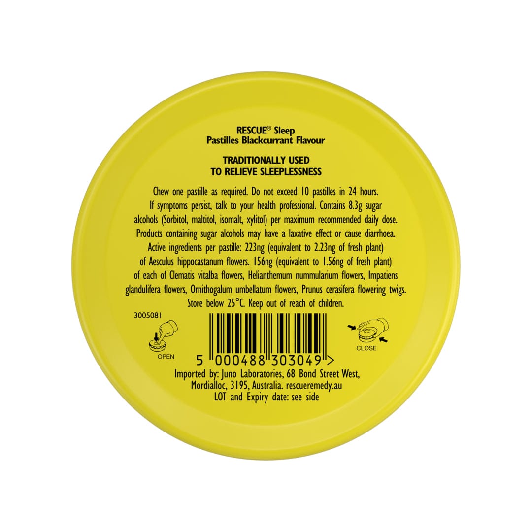 Rescue Everyday emotional support RESCUE® Sleep Pastilles Blackcurrant Flavour