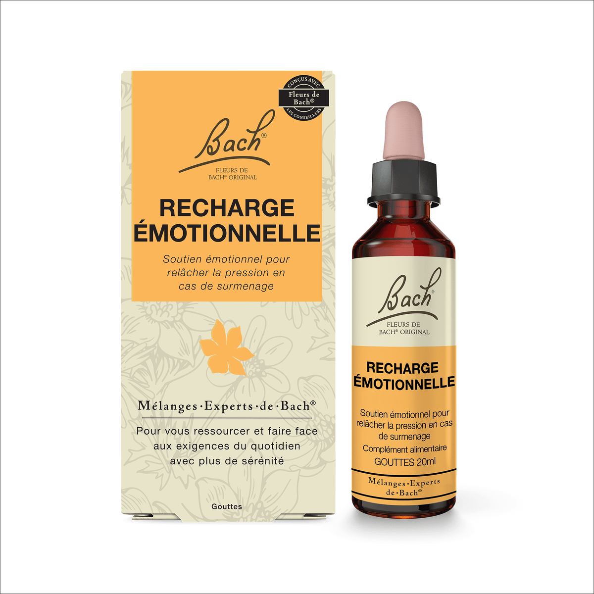 Bach Flower Remedy 20ml Mélange Expert de Bach® Recharge Émotionnelle