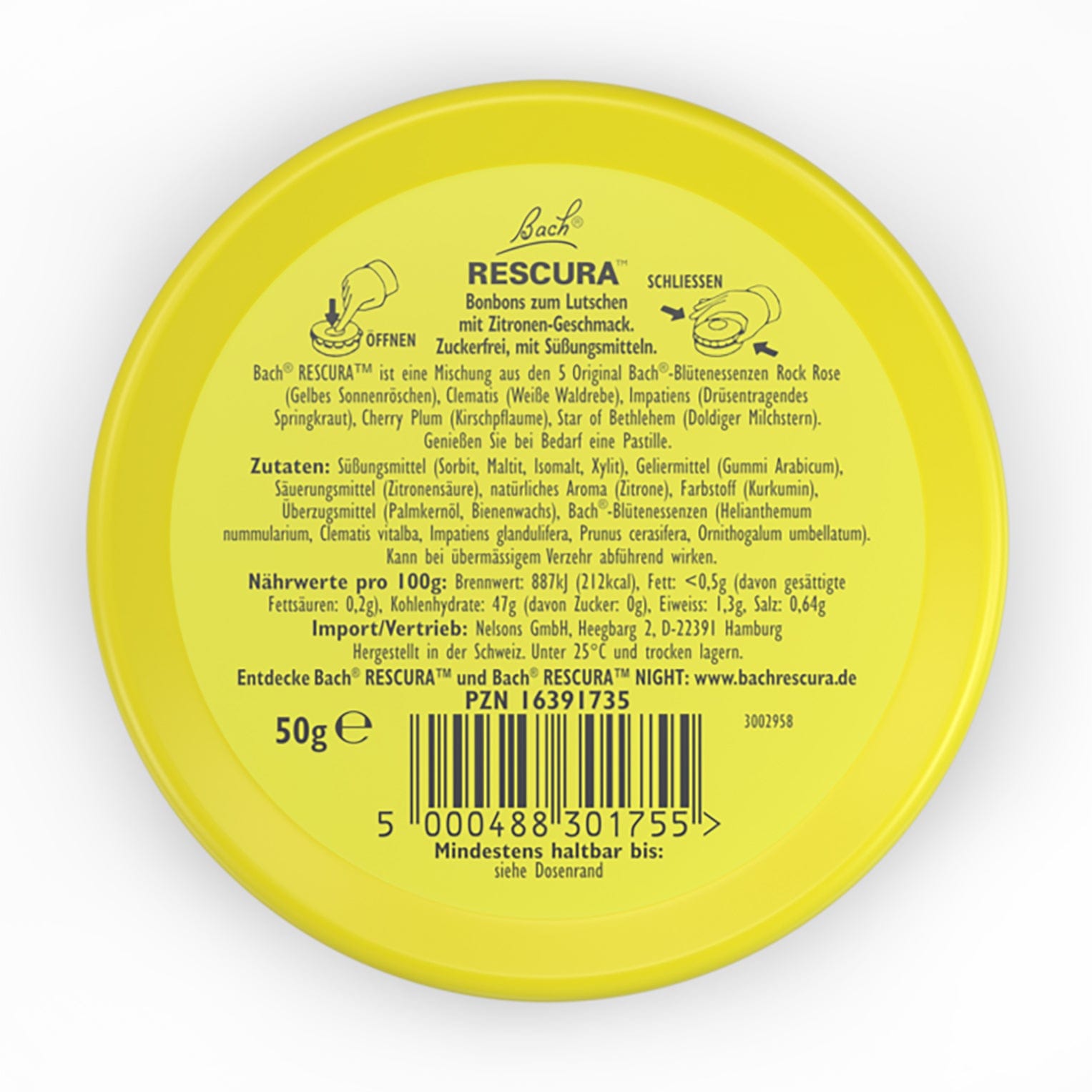 Rescue Remedy Bach RESCURA® Pastilles Lemon