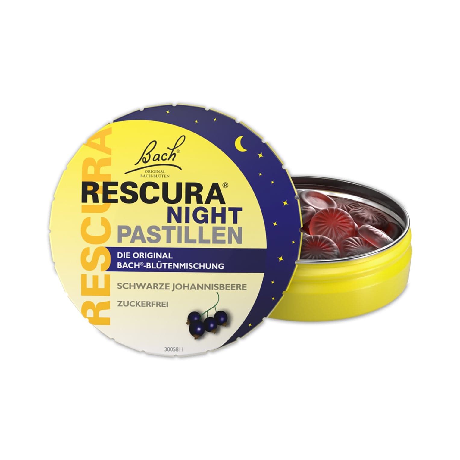 Rescue Everyday emotional support 50g Bach RESCURA® Night Pastilles Blackcurrant
