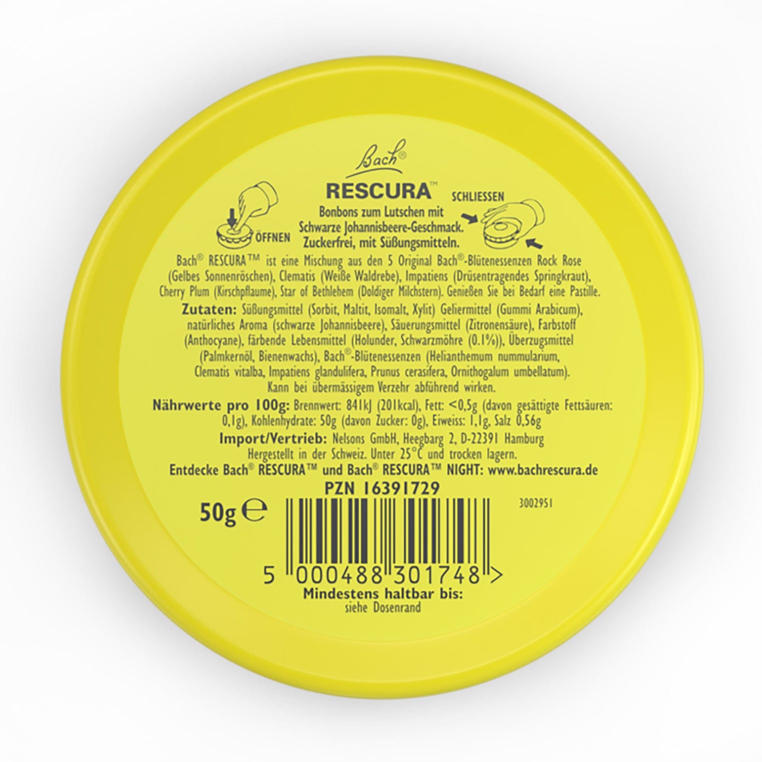 Rescue Remedy Bach RESCURA® Pastilles Blackcurrant