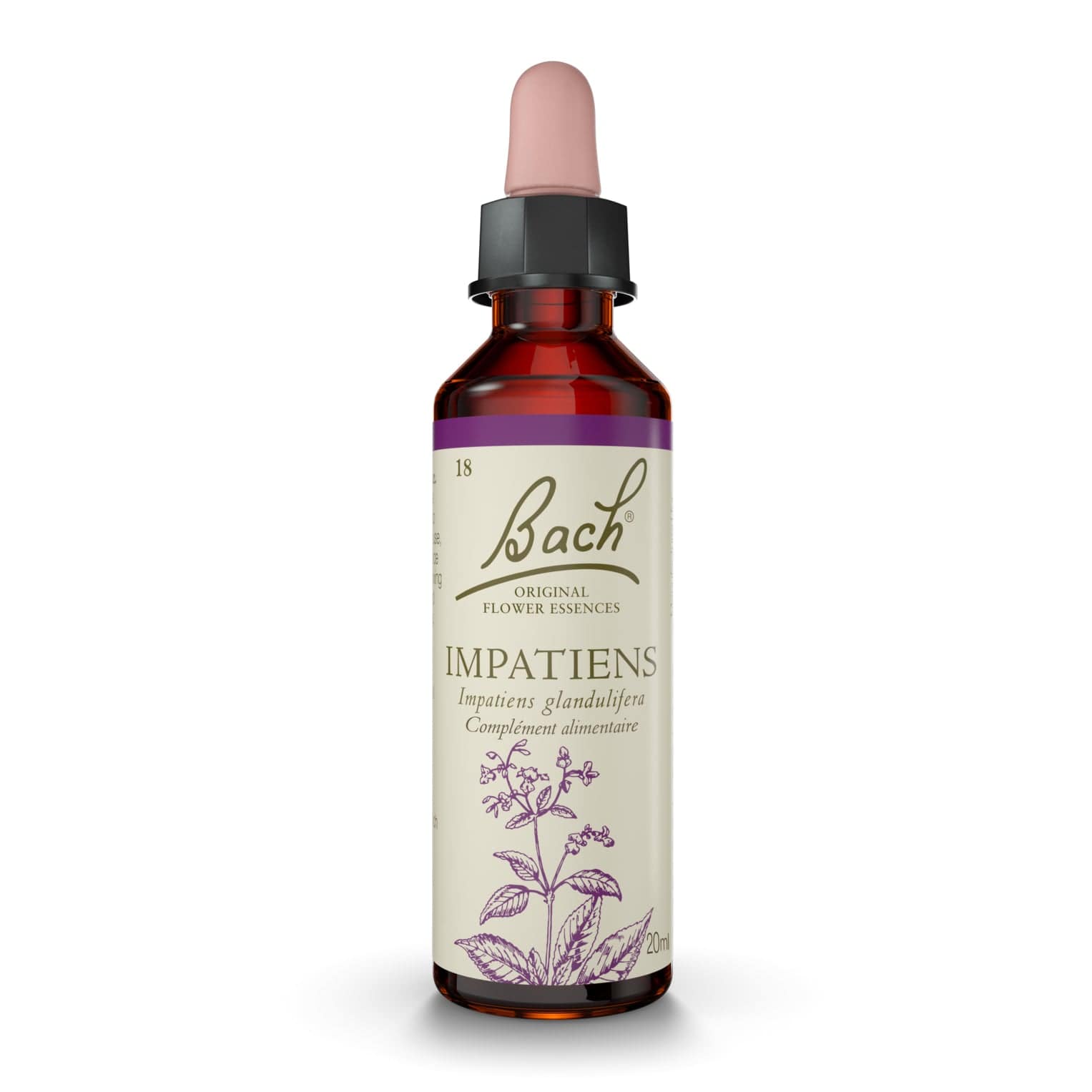 Bach Flower Remedy 20ml Fleur de Bach® Original Impatiens