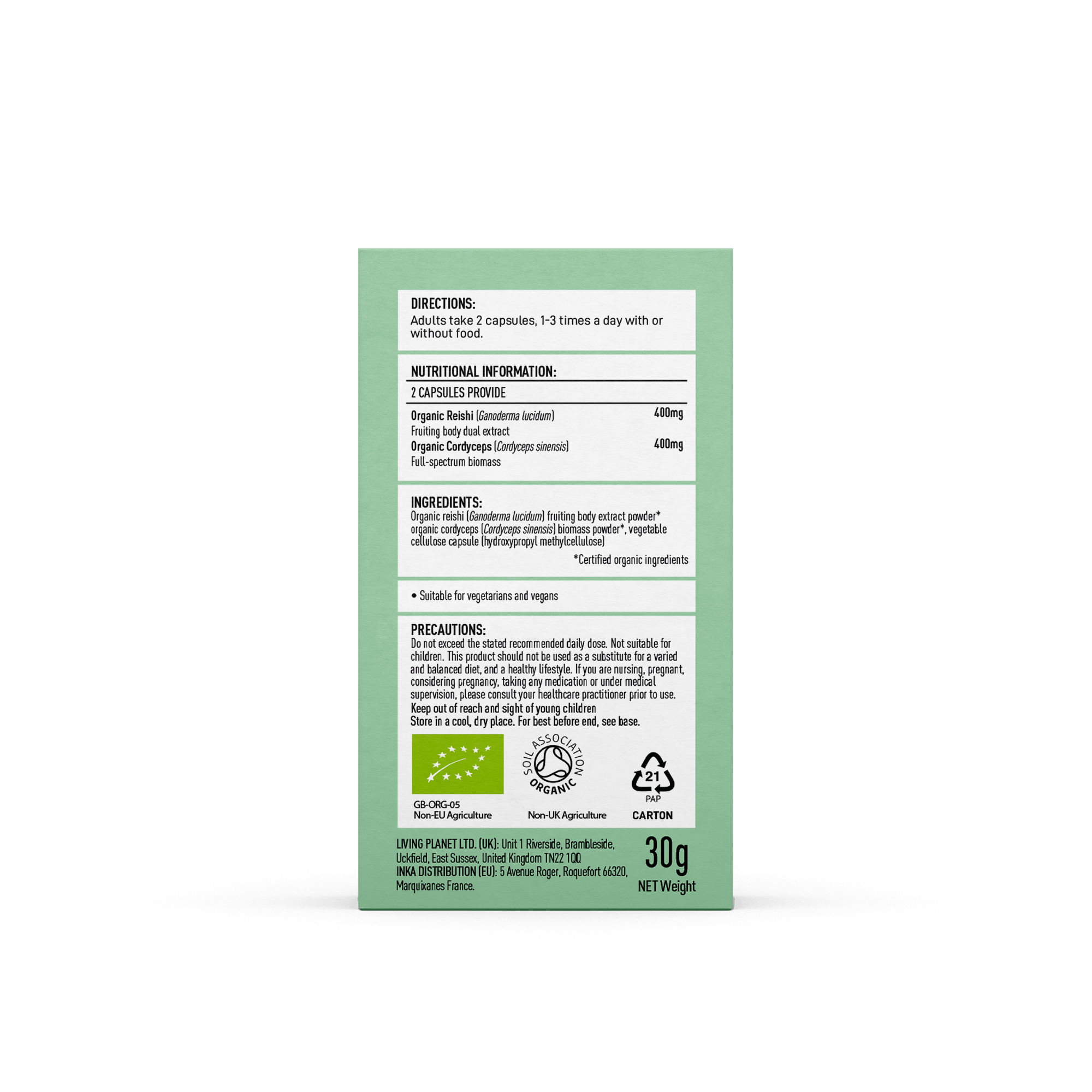 Mushrooms 4 Life Mushrooms Organic MyCo-02 Mushroom 60 caps