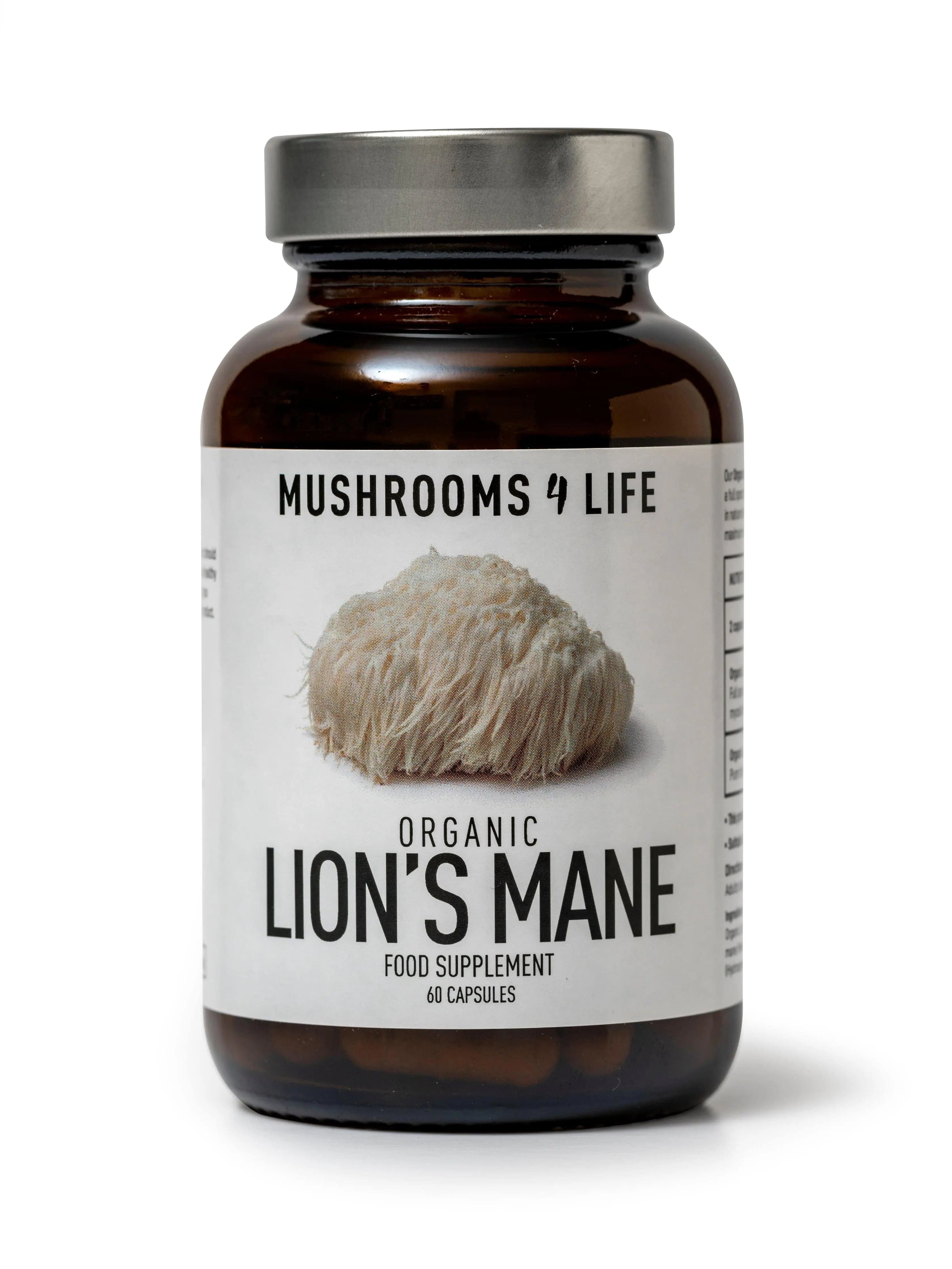 Mushrooms 4 Life Mushrooms Organic Lions Mane Mushroom 60 Caps