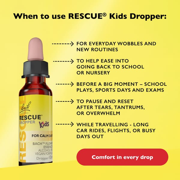 Rescue Kids 10ml RESCUE® Kids Dropper (Glycerine)