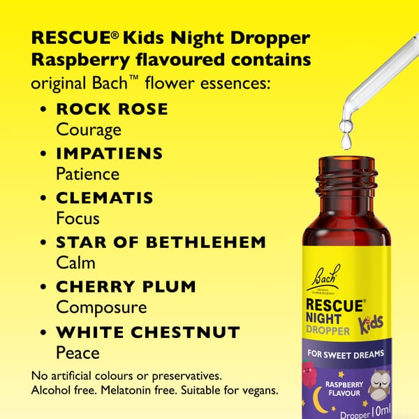 Rescue Remedy 10ml RESCUE® Kids Night Dropper Raspberry