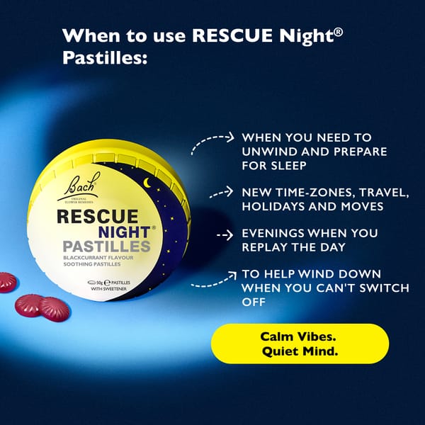 Rescue Everyday emotional support 50g RESCUE® Night Pastilles Blackcurrant Flavour