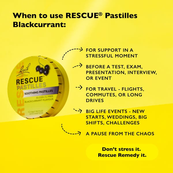 Rescue Everyday emotional support 50g RESCUE® Pastilles Blackcurrant