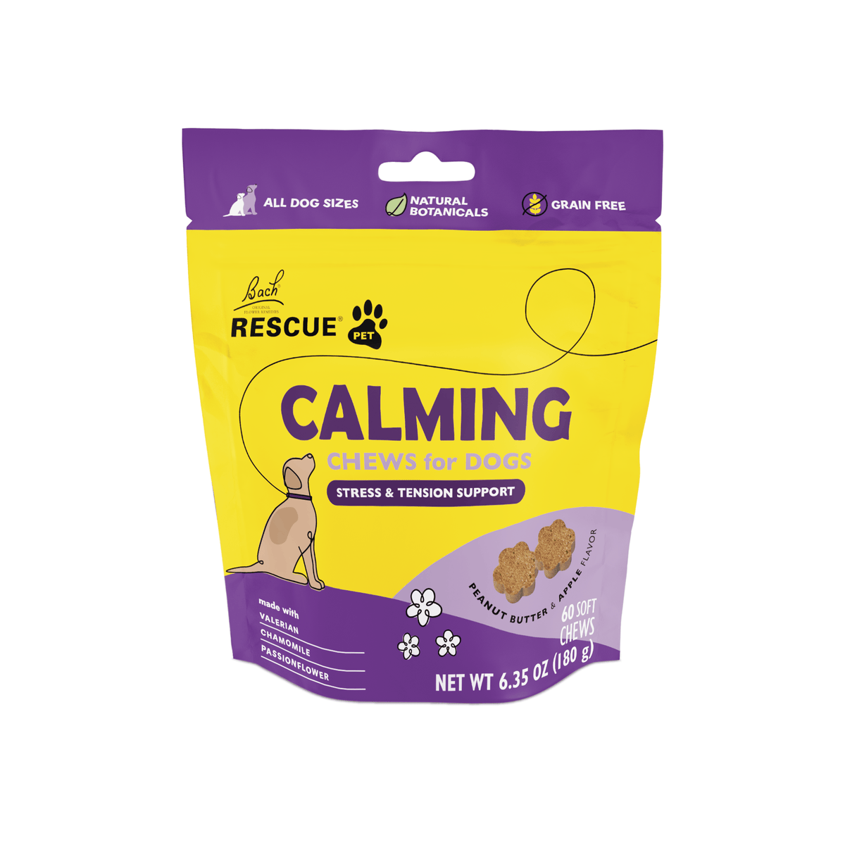 Rescue Pets 60 chews RESCUE® Pet Calming Chews for Dogs