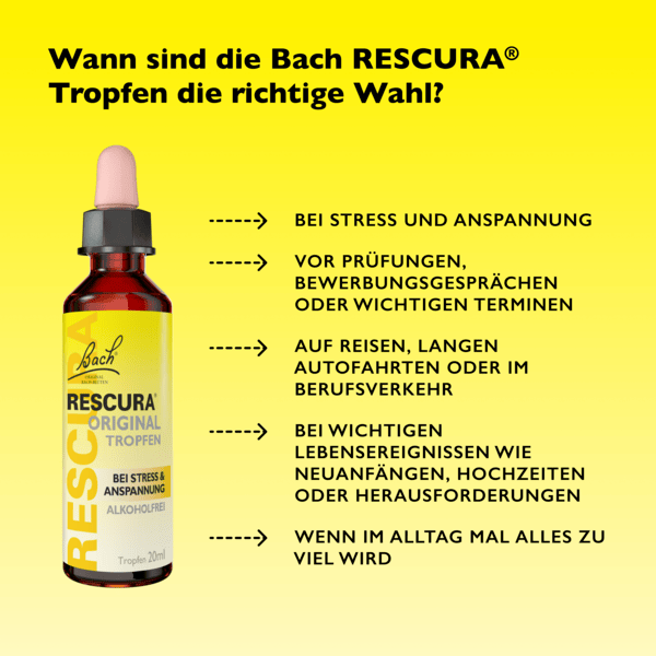 Rescue Remedy Bach RESCURA® Drops Alcohol Free