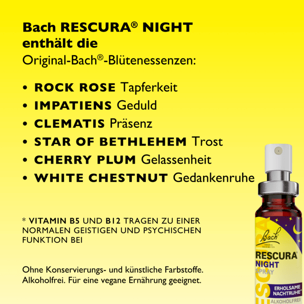 Rescue Remedy Bach RESCURA® Night Spray Alcohol-Free