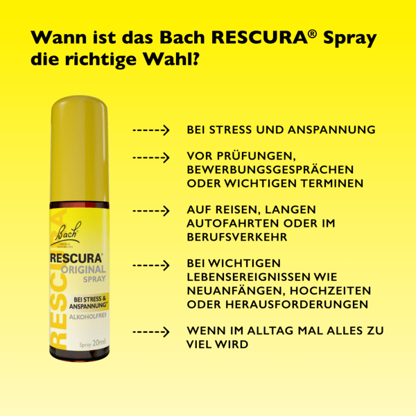 Rescue Remedy Bach RESCURA® Spray Alcohol Free