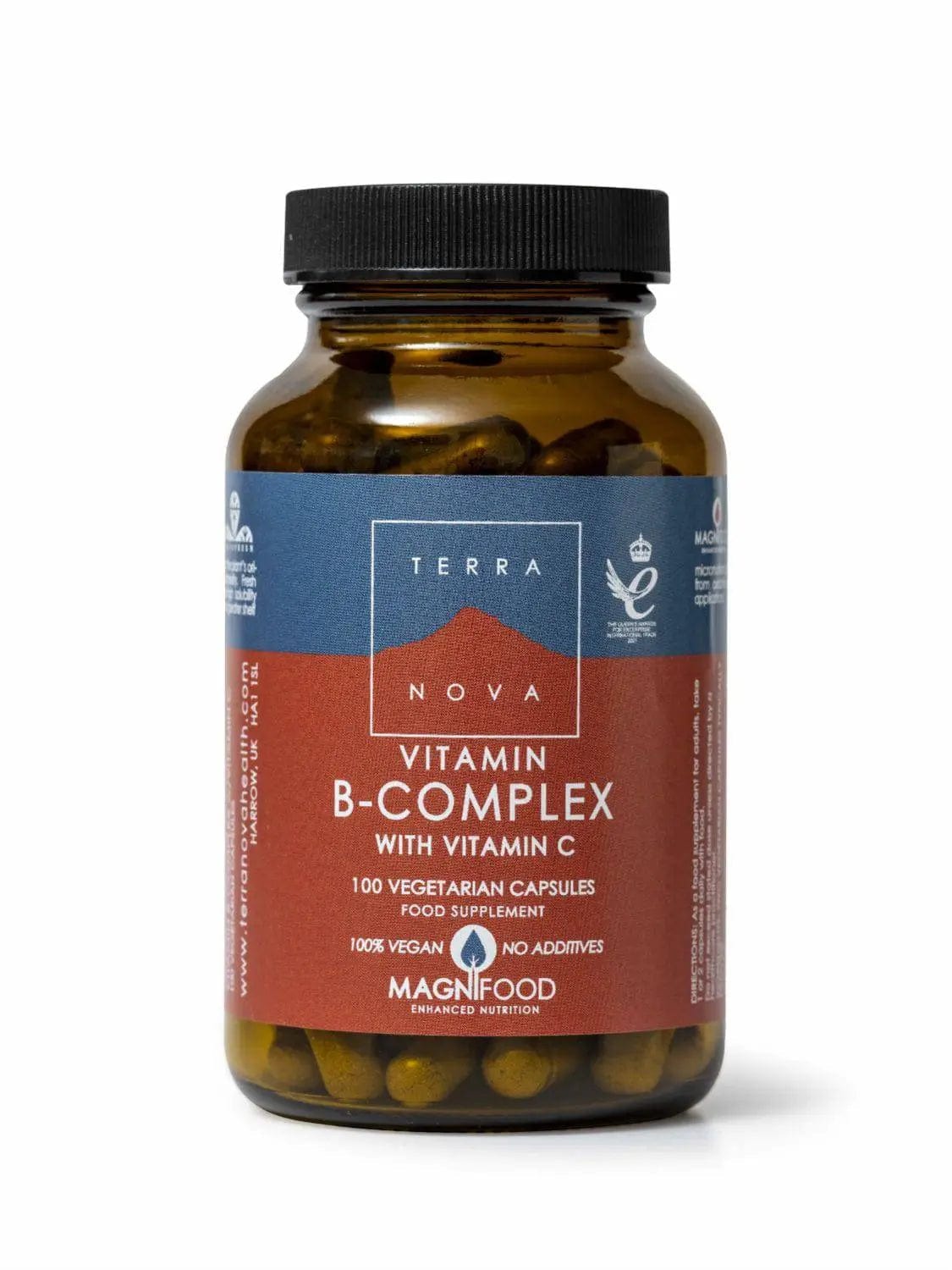 Terranova Supplement Terranova B-Complex with Vitamin C 100 Capsules