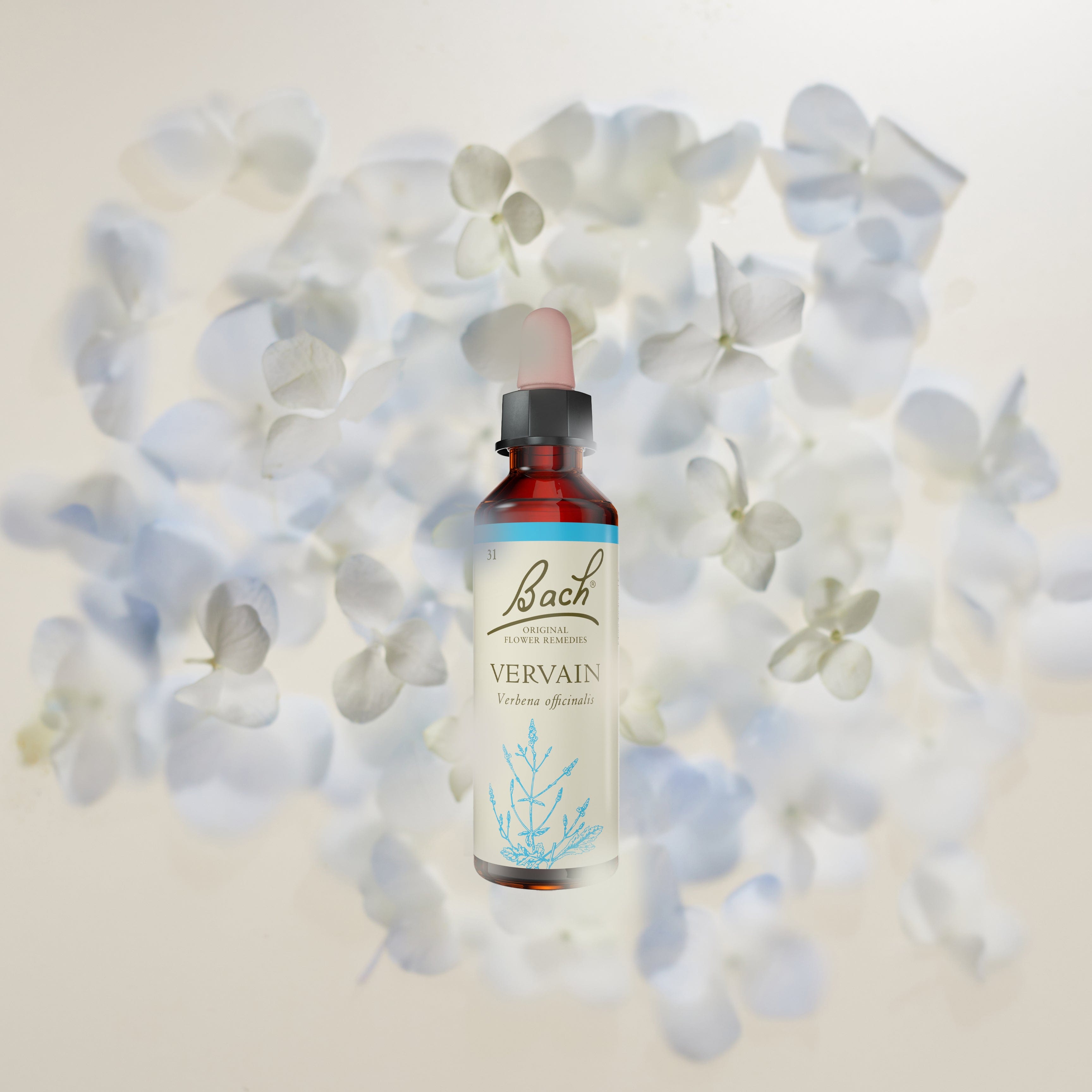 Bach™ Original Flower Remedies Vervain bottle of the Live and Let Live range amongst flowers