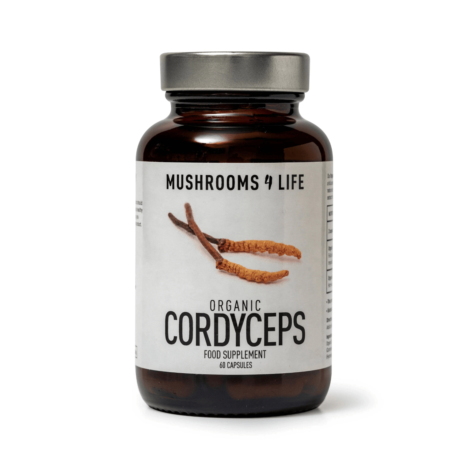 Mushrooms 4 Life Mushrooms Organic Cordyceps Mushroom 60 Caps