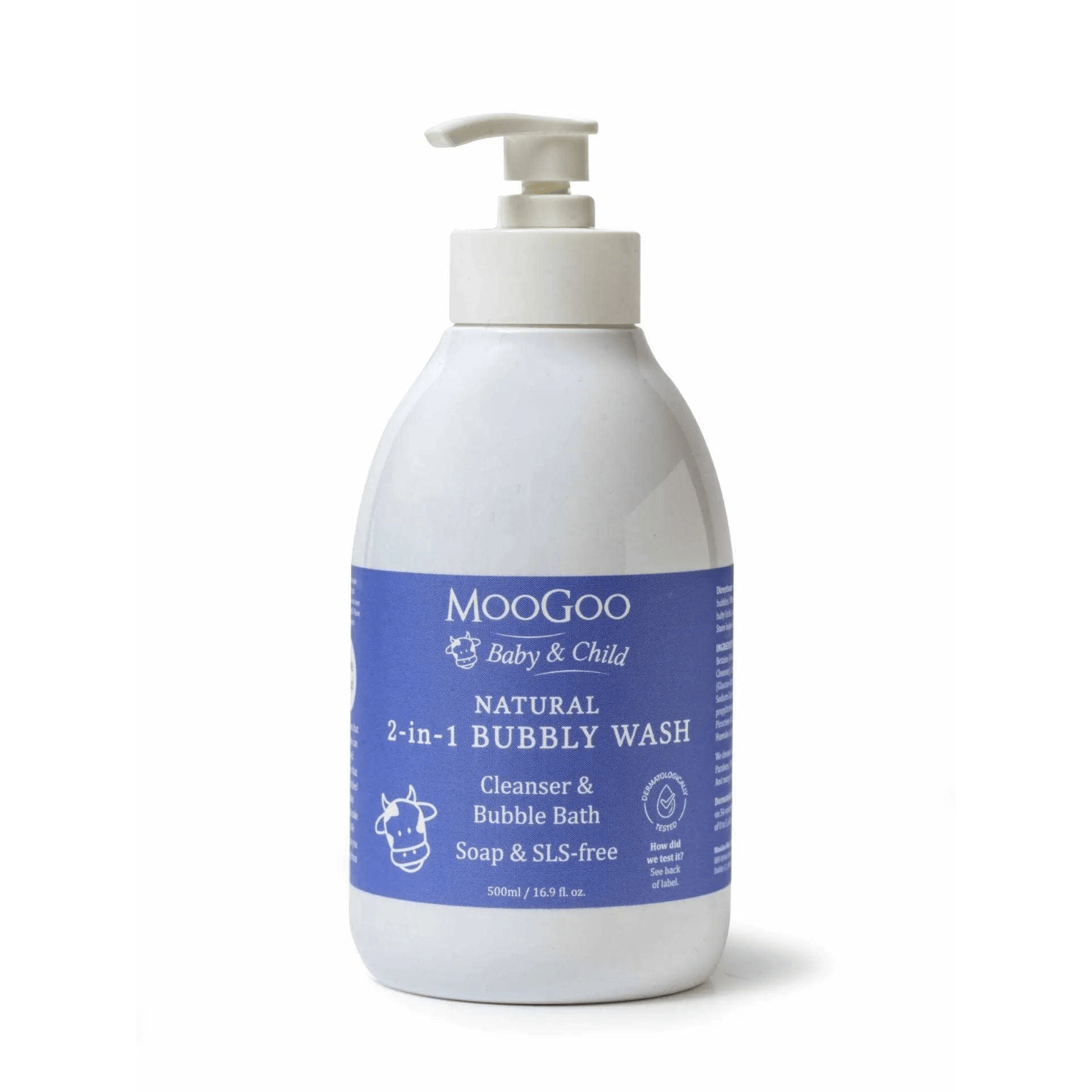 Moogoo Skin Soap Natural Mini Moo Bubbly Wash 500ml