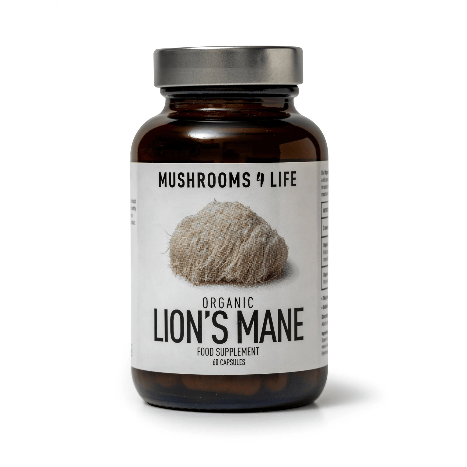 Mushrooms 4 Life Mushrooms Organic Lions Mane Mushroom 60 Caps