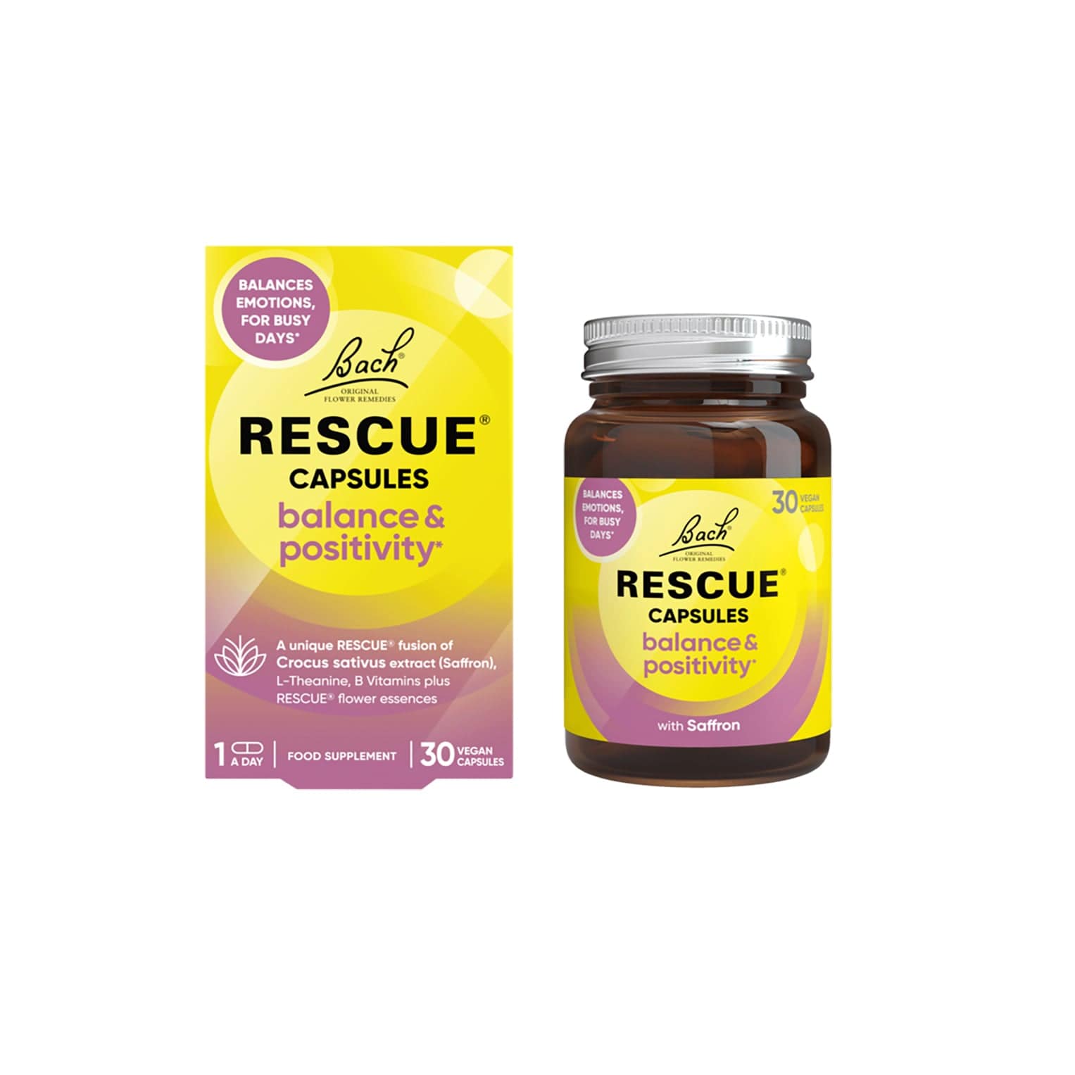 Rescue Supplement 30 Capsules RESCUE® Balance and Positivity Capsules