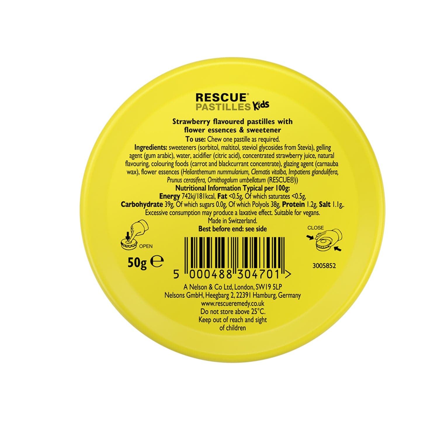 Rescue Remedy 50g RESCUE® Kids Strawberry Pastilles