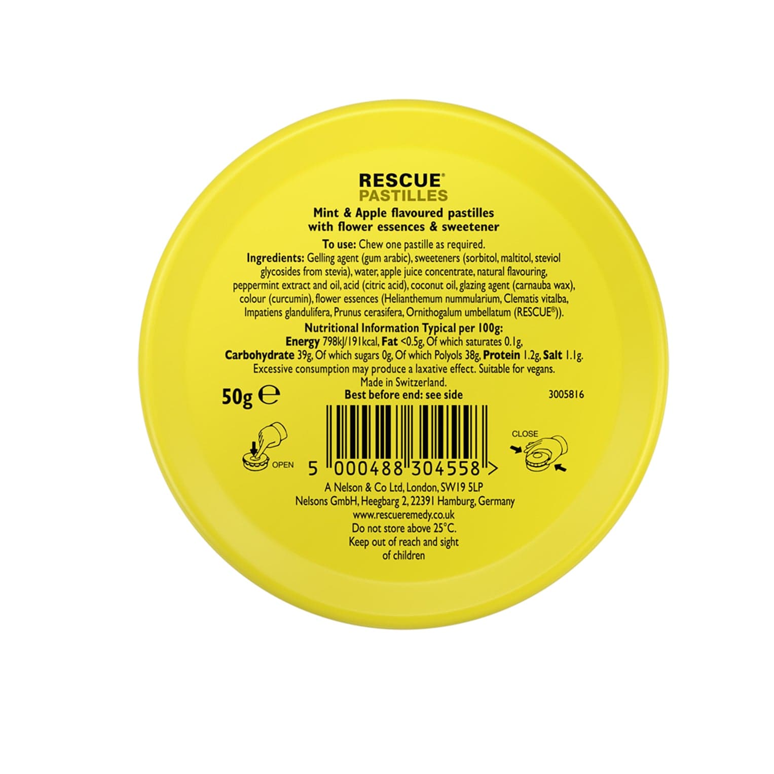 Rescue Remedy 50g RESCUERemedy® Pastilles Mint & Apple Flavour
