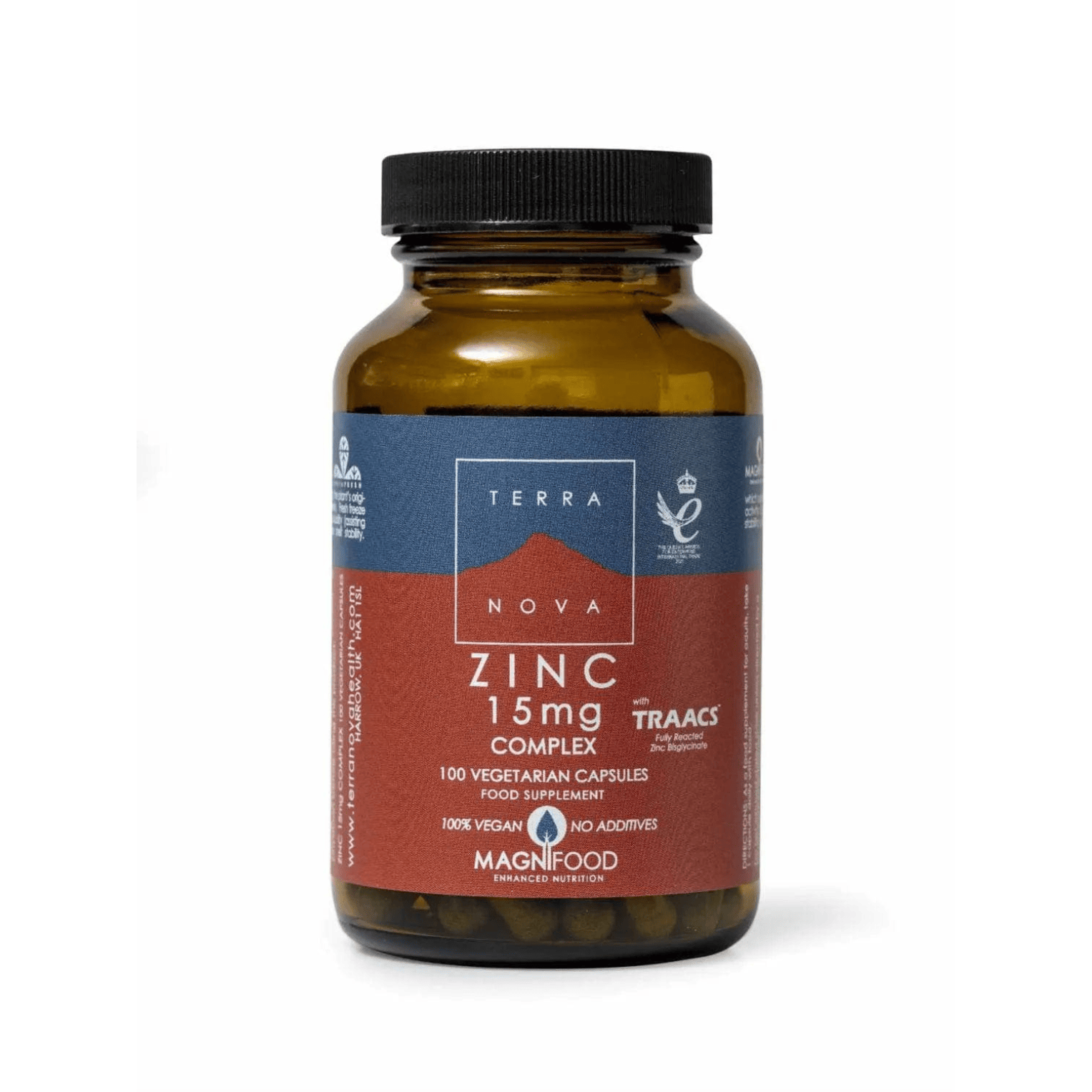 Terranova Supplement Terranova Zinc 15mg Complex 100 Capsules