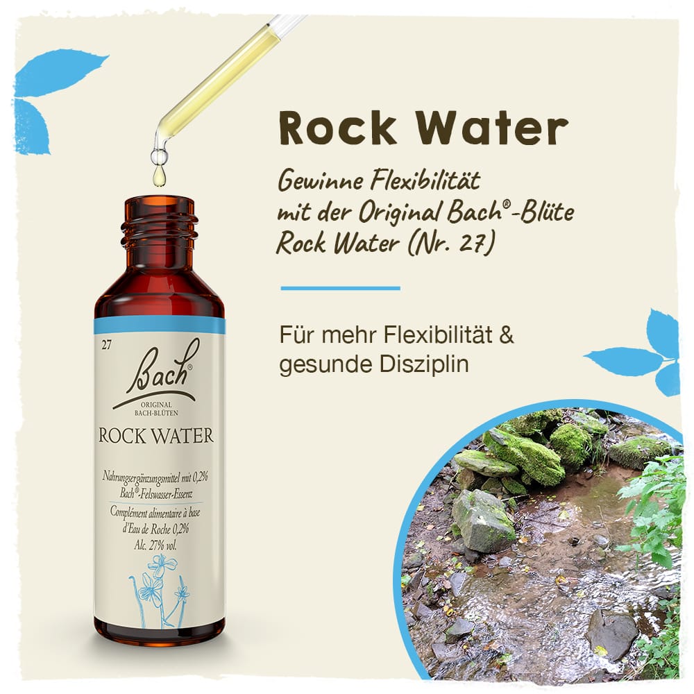 Bach Flower Remedy 20ml Original Bach® Flower Dropper Rock Water