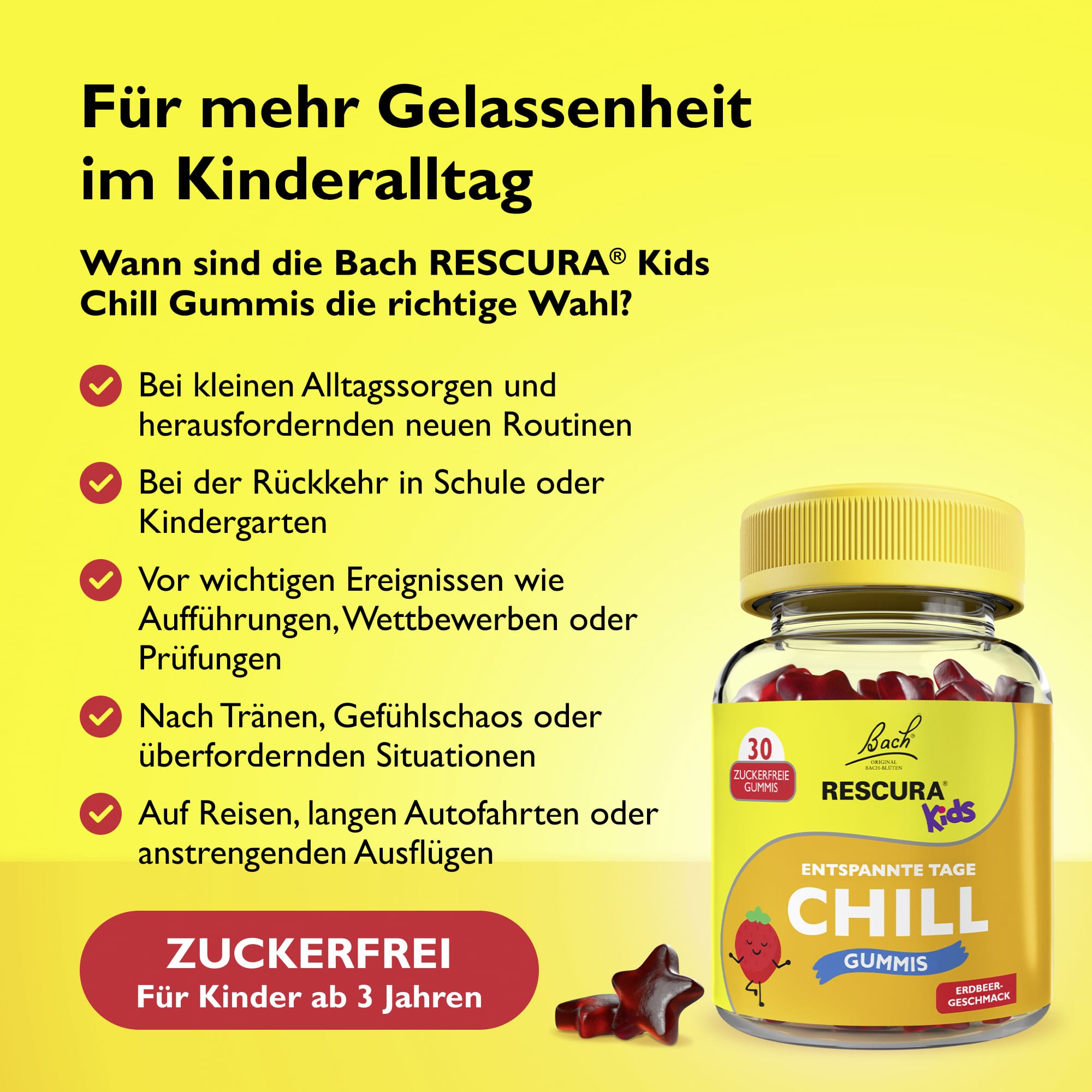 Rescue Remedy 30 Gummis Bach RESCURA® Kids Chill Gummies