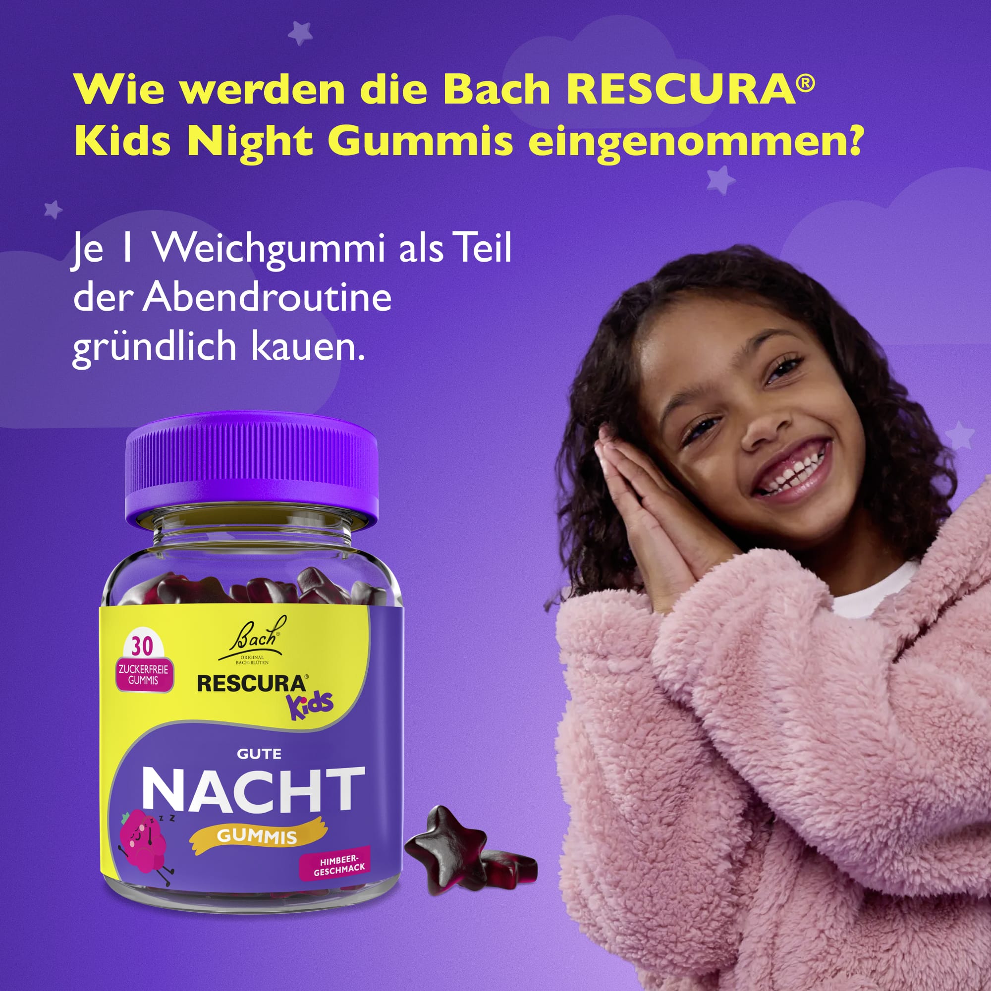 Rescue Remedy 30 Gummis Bach RESCURA® Kids Gute Nacht Gummis