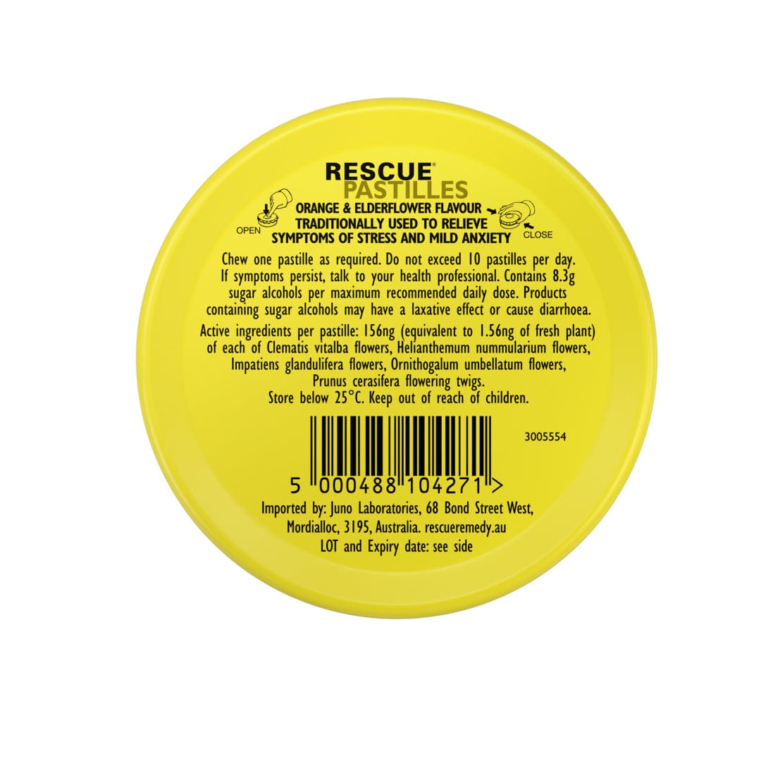 Rescue® Pastilles Orange and Elderflower