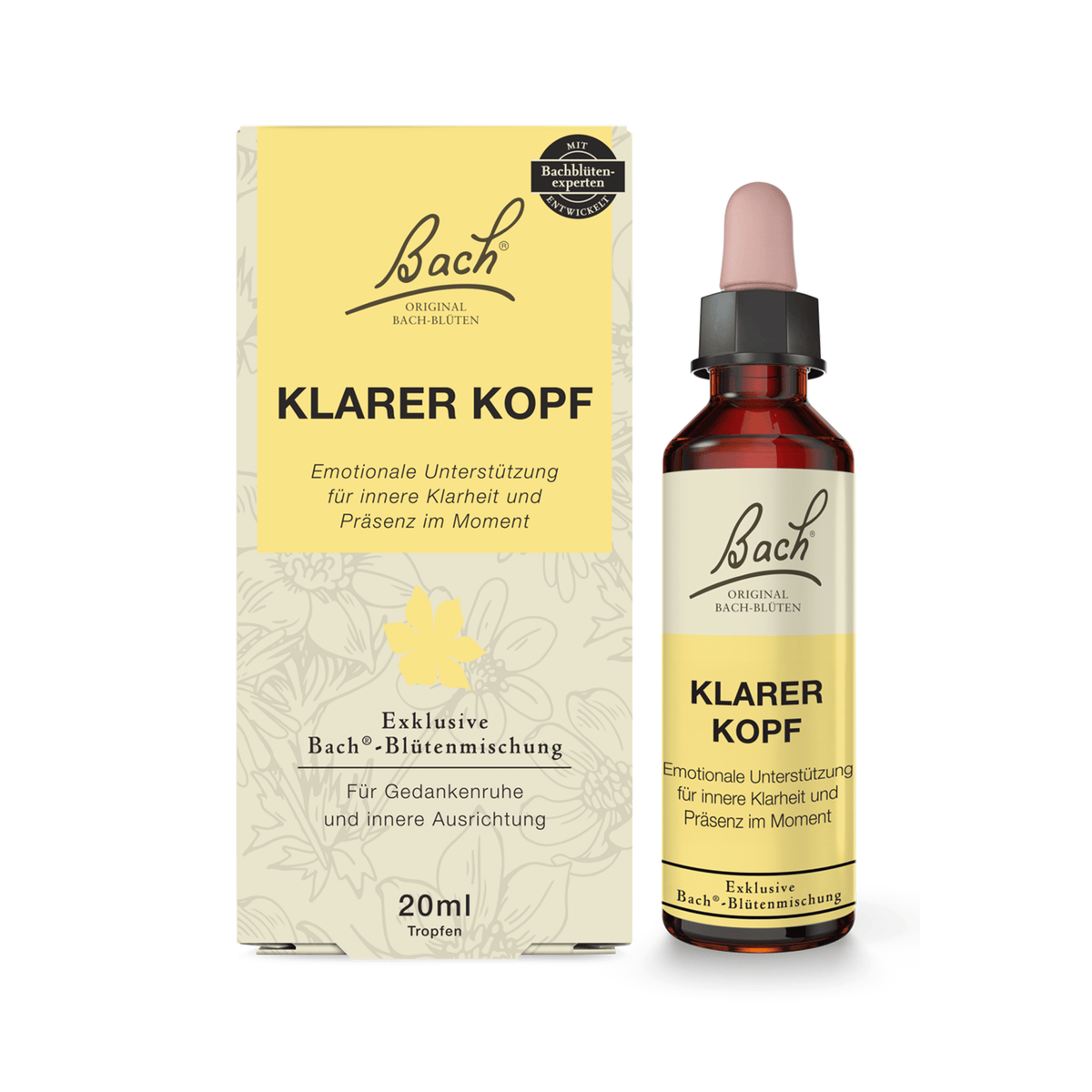 Bach Flower Remedy 20ml Bach-Blütenmischung Klarer Kopf