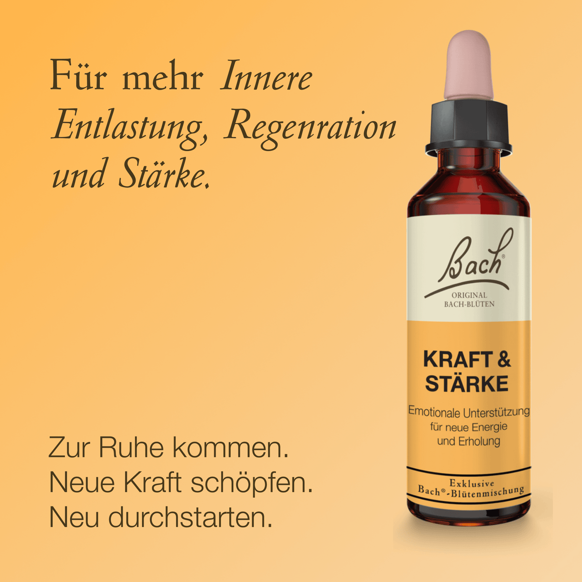 Bach Flower Remedy 20ml Bach-Blütenmischung Kraft & Stärke