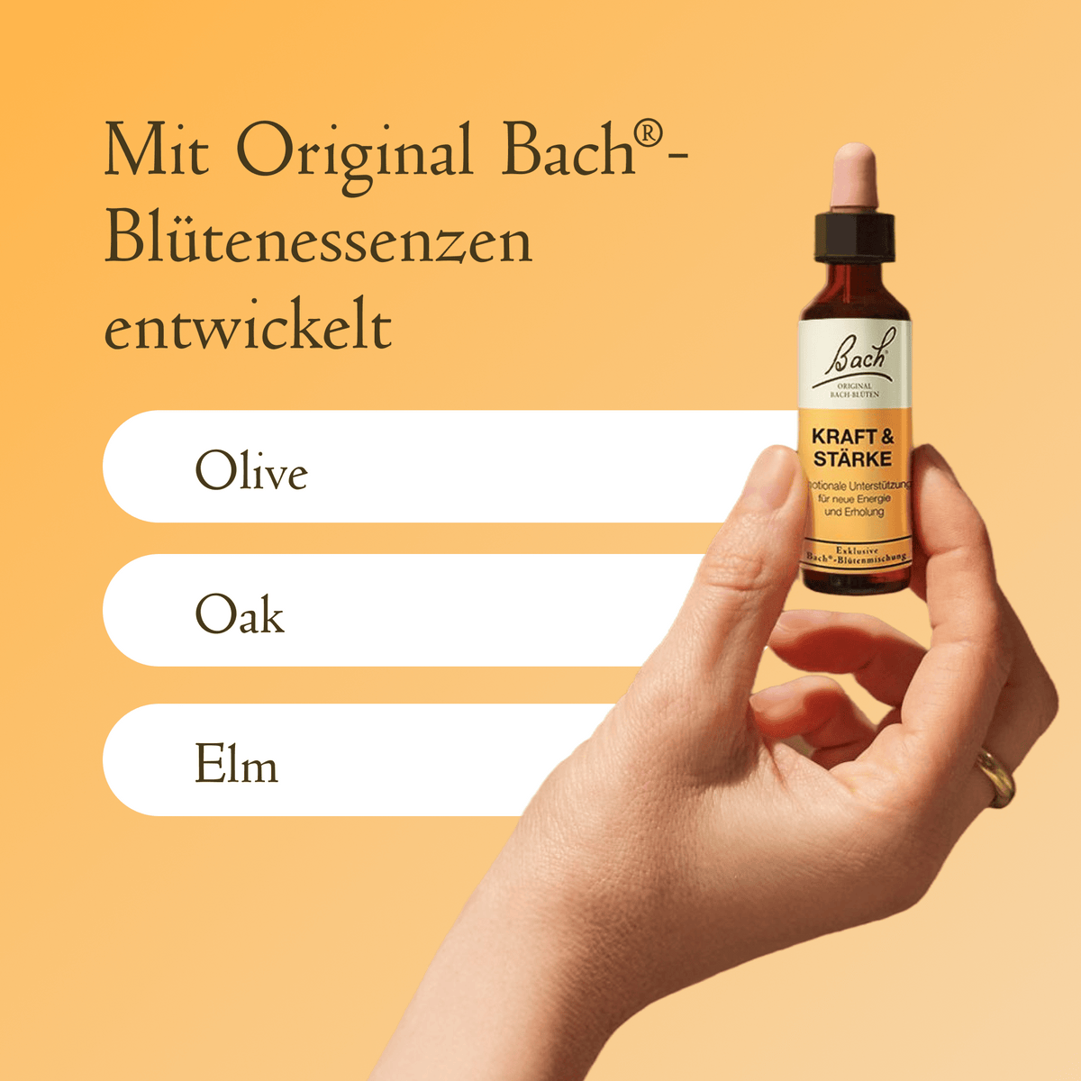Bach Flower Remedy 20ml Bach-Blütenmischung Kraft & Stärke