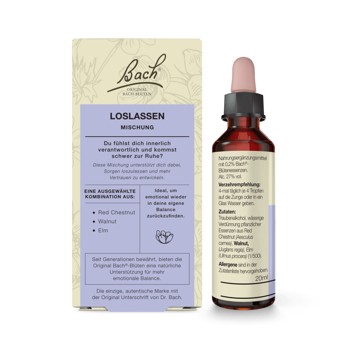 Bach Flower Remedy 20ml Bach-Blütenmischung Lolassen