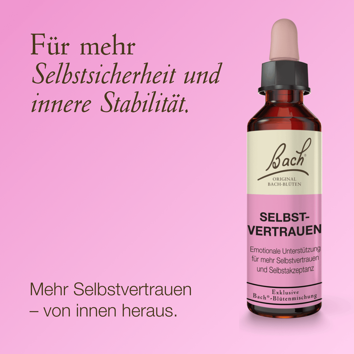 Bach Flower Remedy 20ml Bach-Blütenmischung Selbstvertrauen