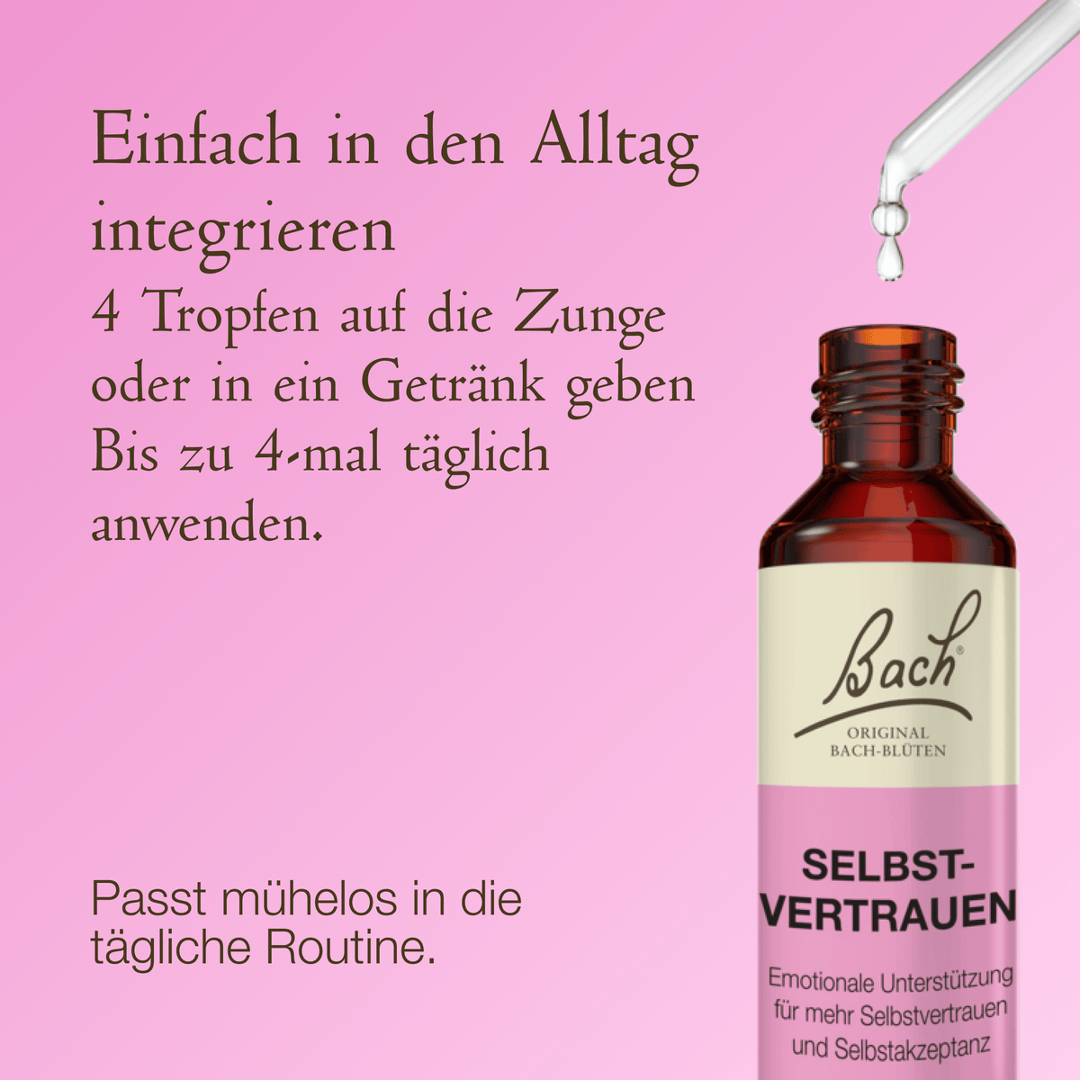 Bach Flower Remedy 20ml Bach-Blütenmischung Selbstvertrauen