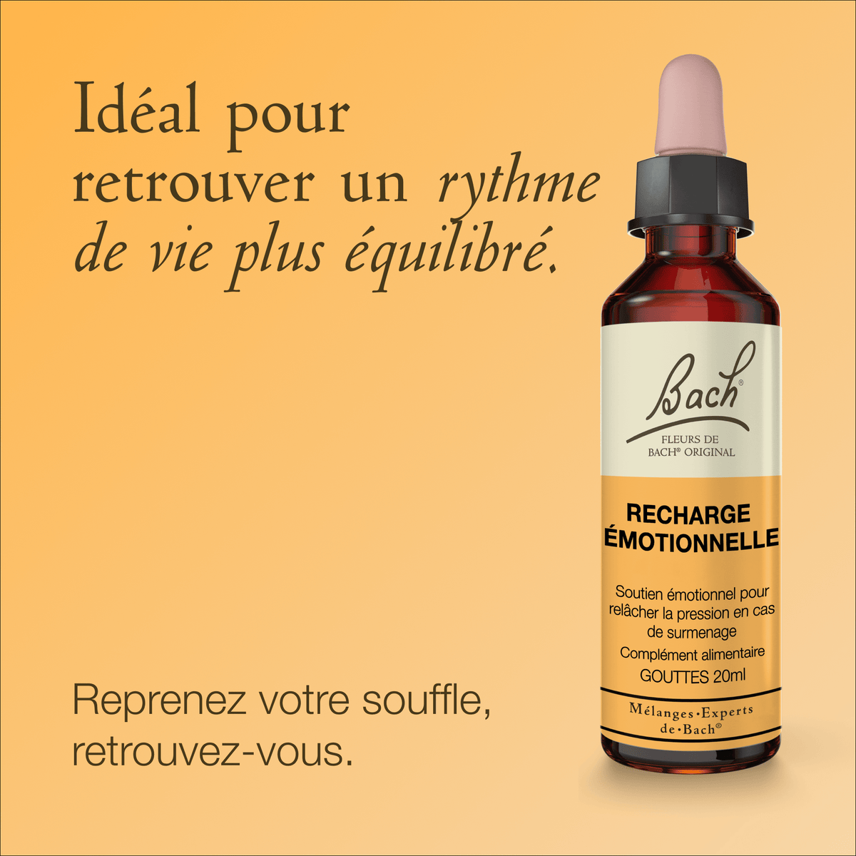 Bach Flower Remedy 20ml Mélange Expert de Bach® Recharge Émotionnelle