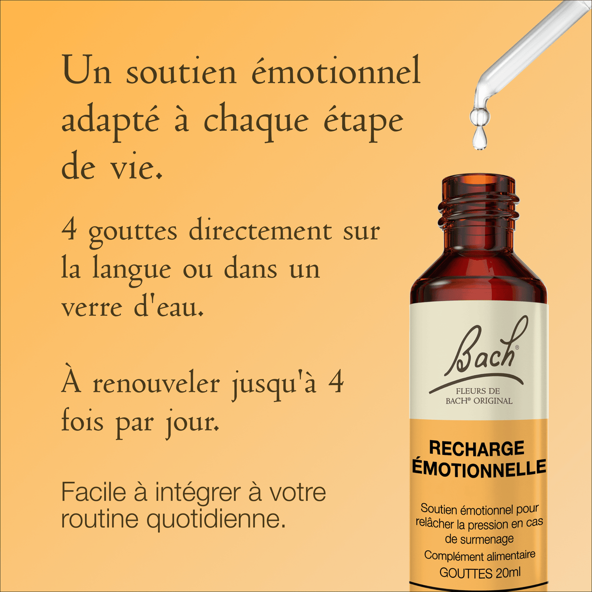 Bach Flower Remedy 20ml Mélange Expert de Bach® Recharge Émotionnelle