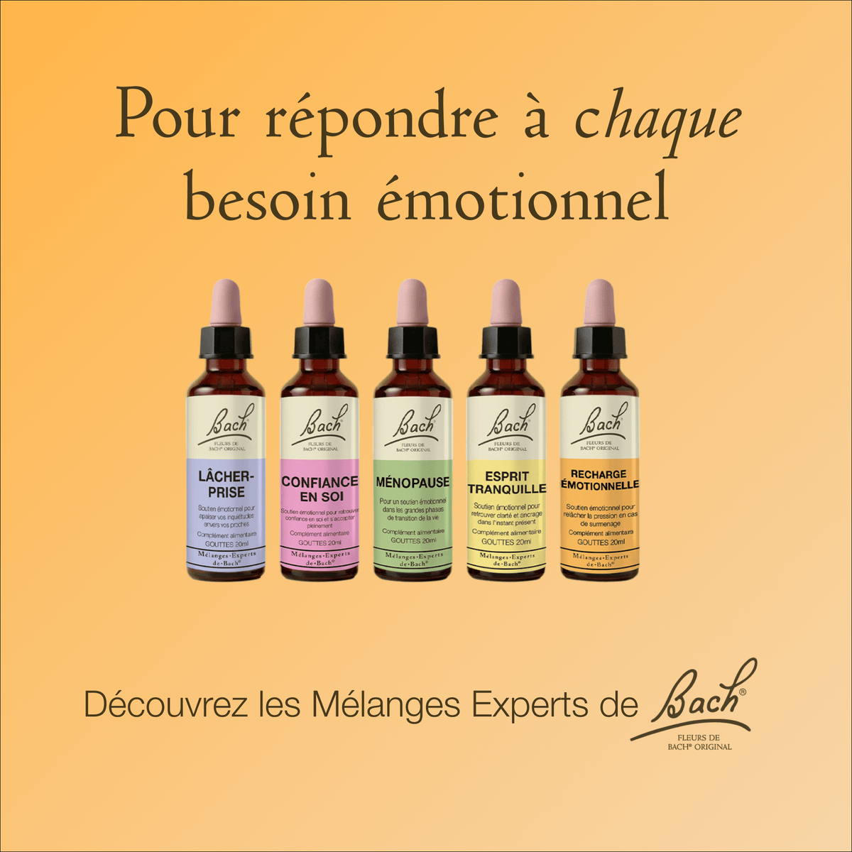 Bach Flower Remedy 20ml Mélange Expert de Bach® Recharge Émotionnelle