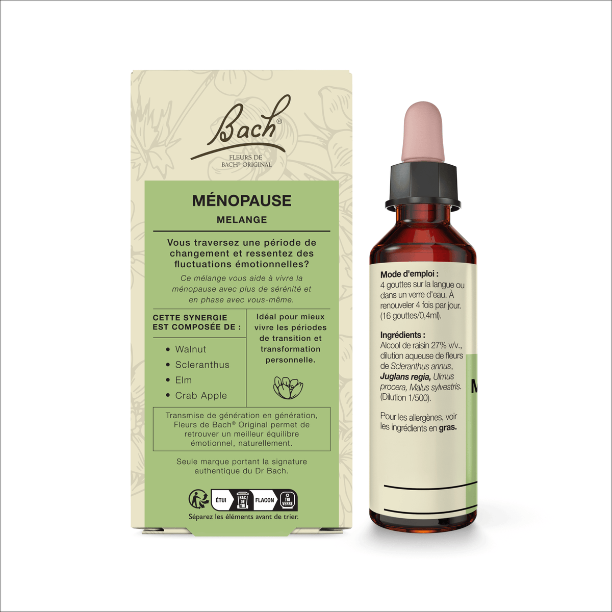 Bach Flower Remedy 20ml Mélange Expert de Bach® Ménopause