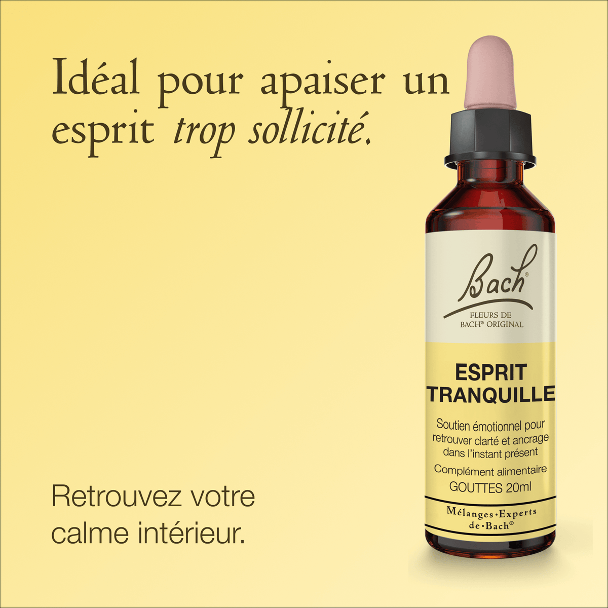 Bach Flower Remedy 20ml Mélange Expert de Bach® Esprit Tranquille