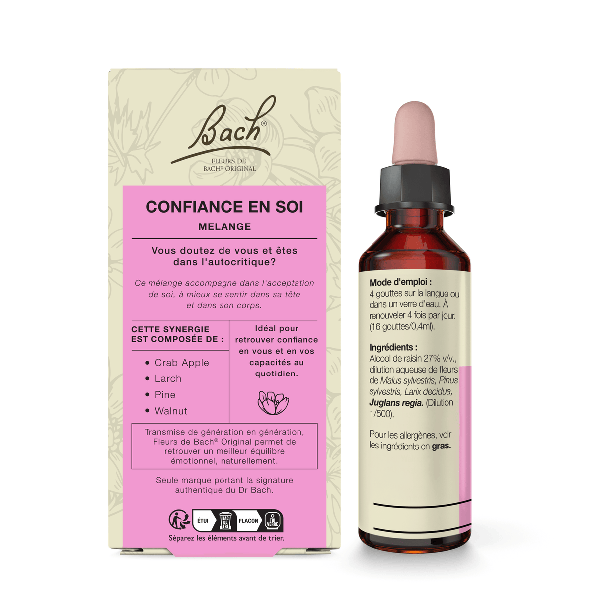 Bach Flower Remedy 20ml Mélange Expert de Bach® Confiance en Soi