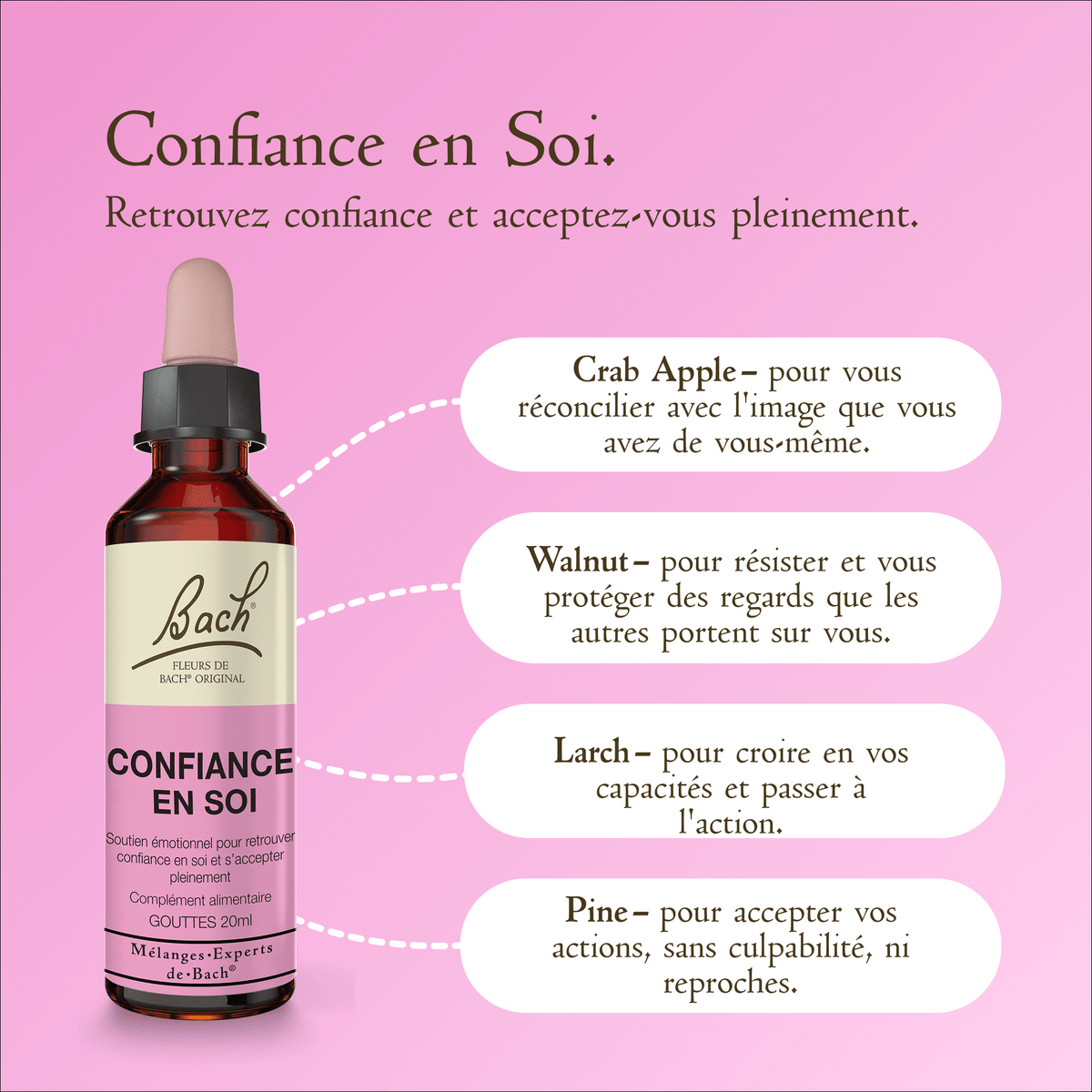Bach Flower Remedy 20ml Mélange Expert de Bach® Confiance en Soi