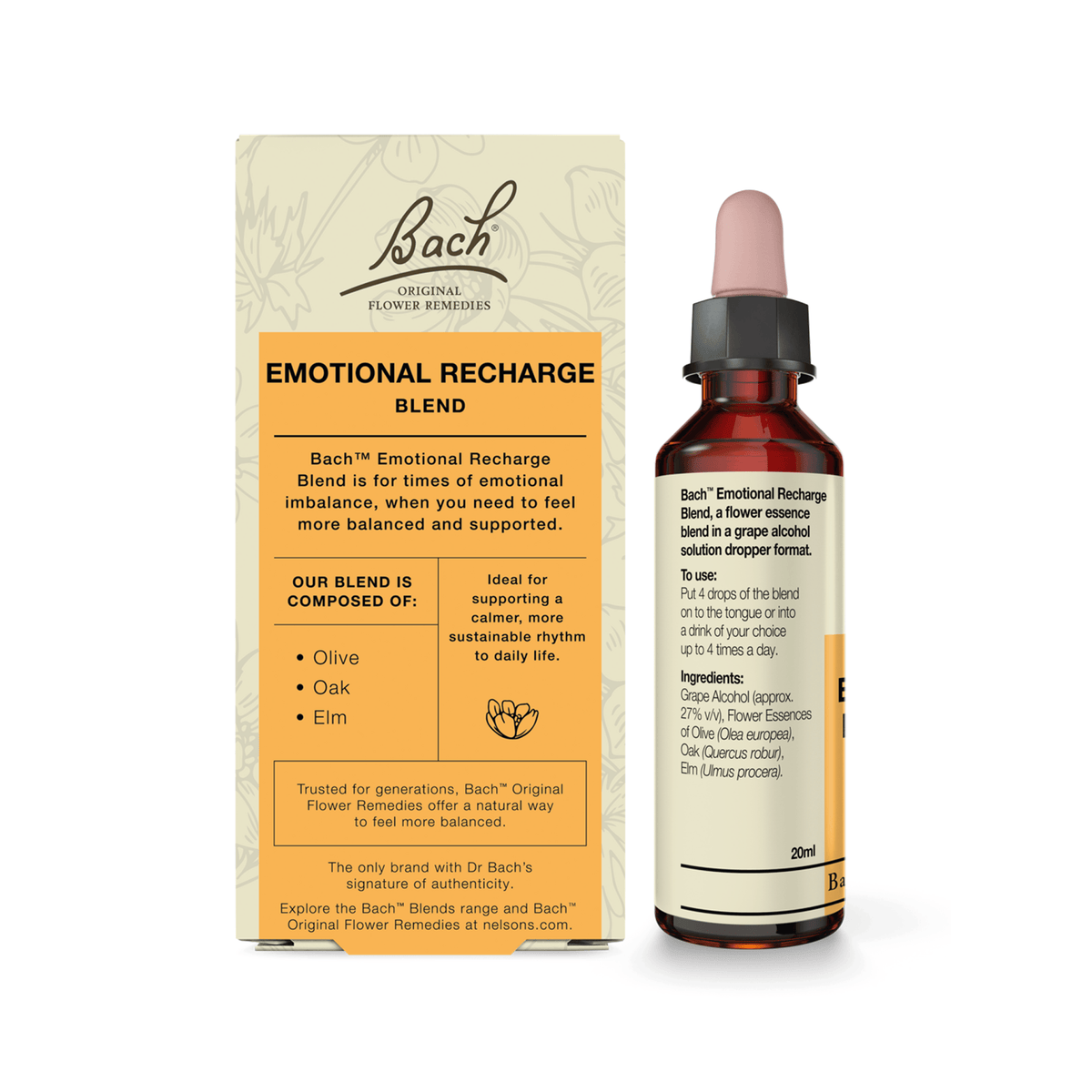 Bach Flower Remedy 20ml Bach Emotional Recharge Blend