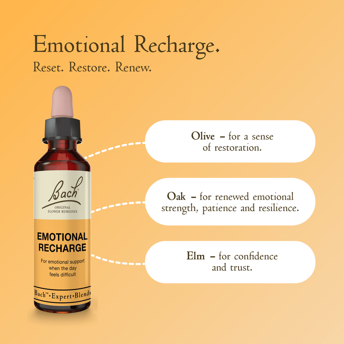 Bach Flower Remedy 20ml Bach Emotional Recharge Blend