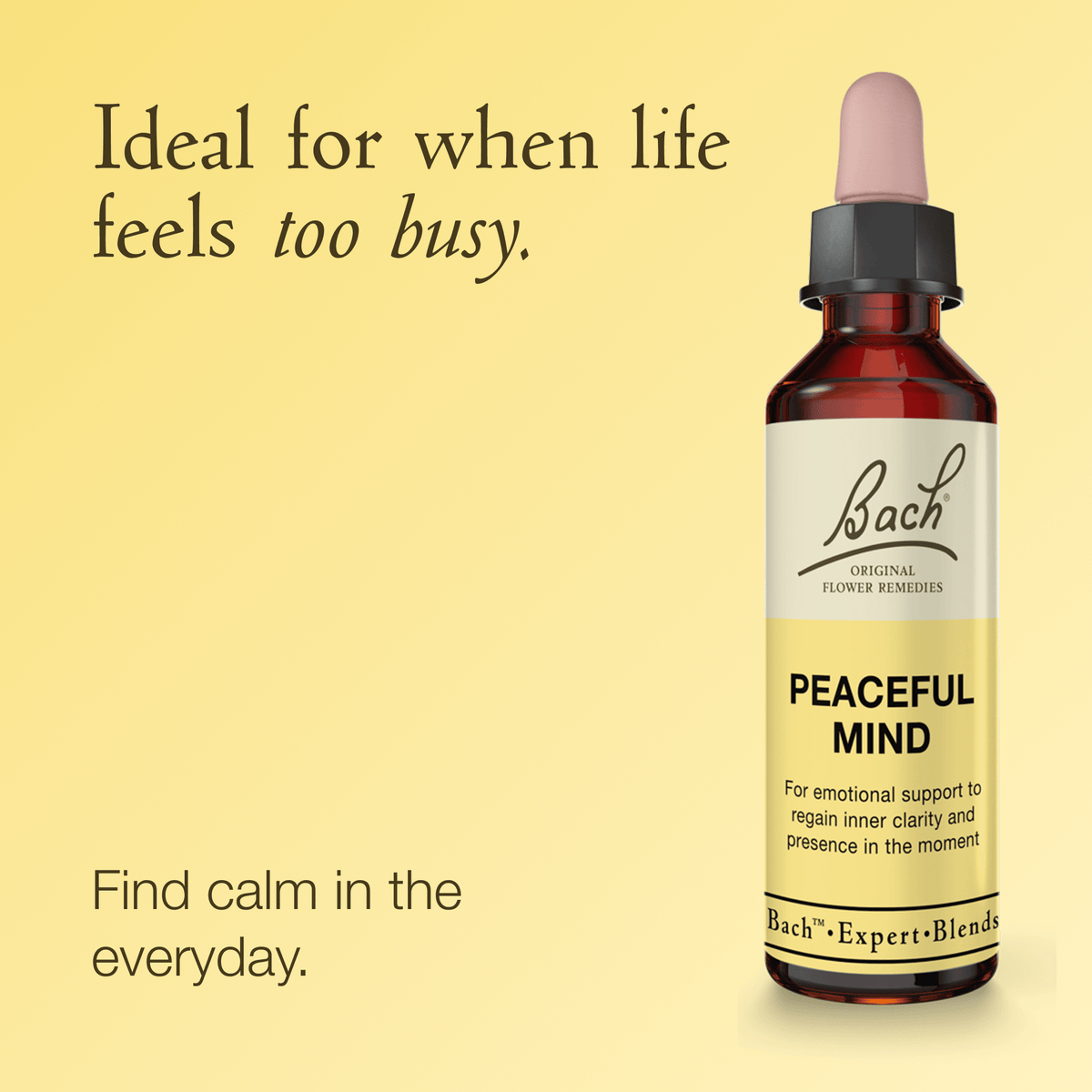 Bach Flower Remedy 20ml Bach Peaceful Mind Blend