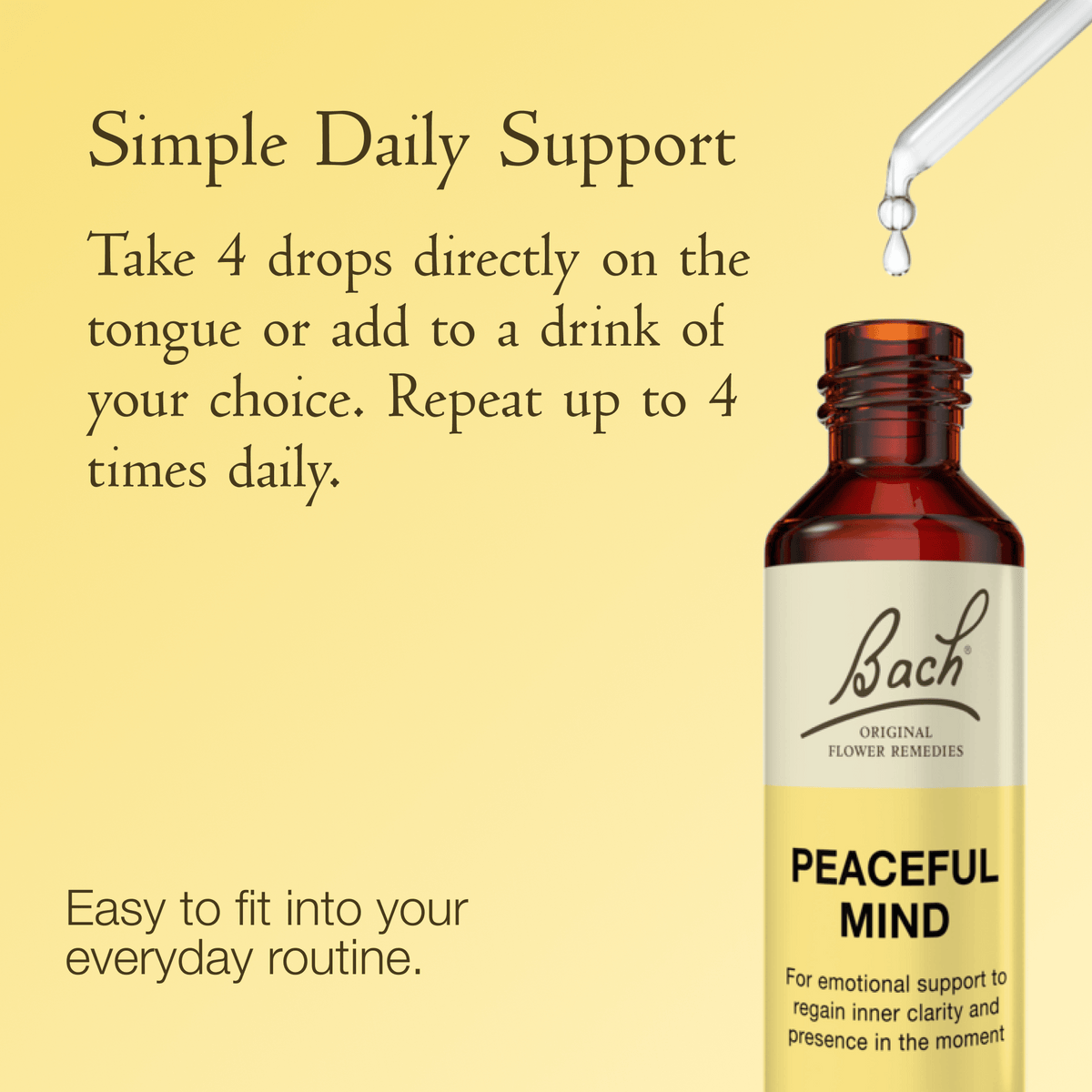 Bach Flower Remedy 20ml Bach Peaceful Mind Blend