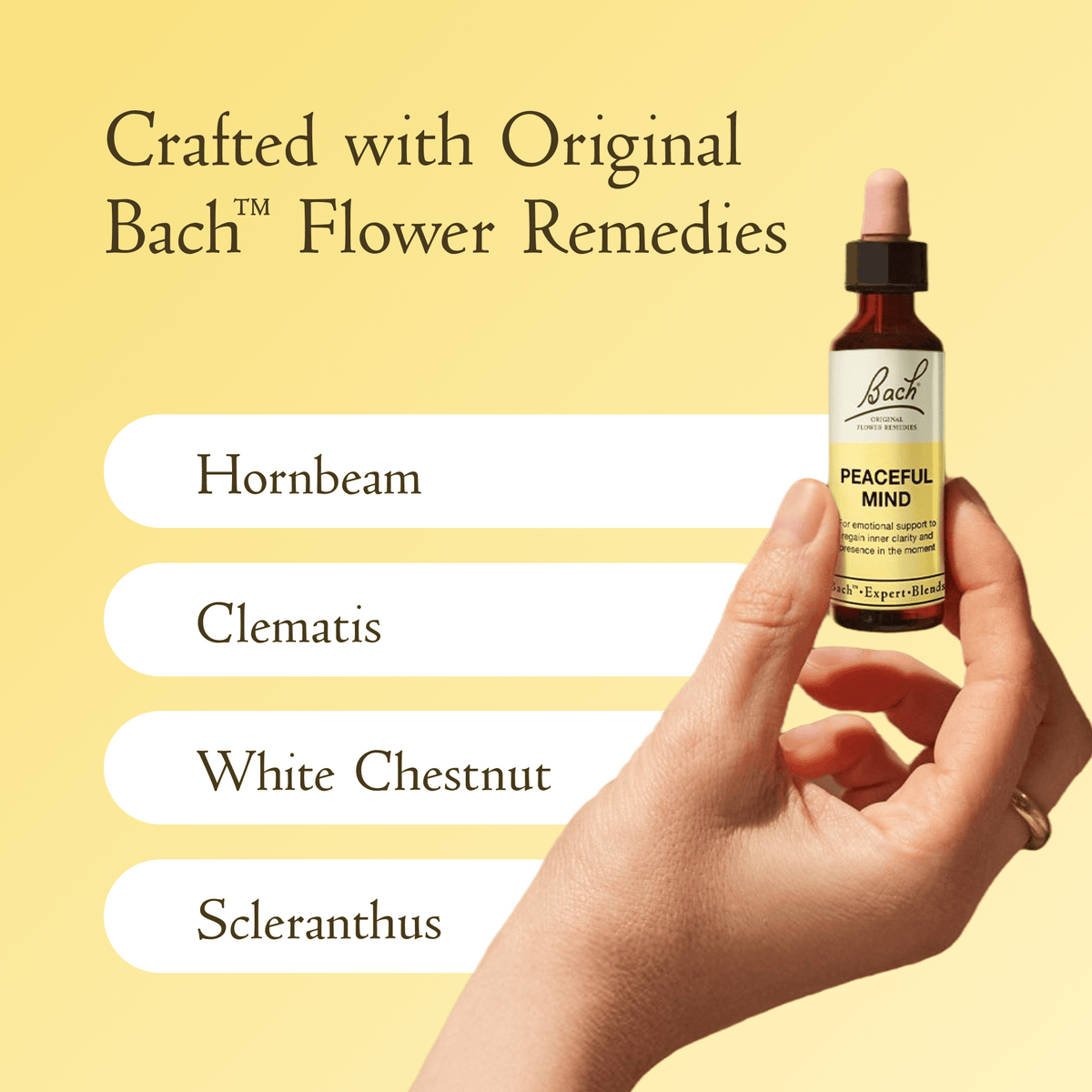 Bach Flower Remedy 20ml Bach Peaceful Mind Blend